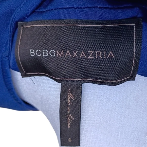 BCBGMaxAzria Flora Ruffle Silky Zip Blazer Draped Open-Front Shirt Jacket Small - Picture 10 of 11